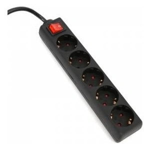 Platinet extension cord power strip 5, 0m 16a 5 socket type f schuko german black [43700]