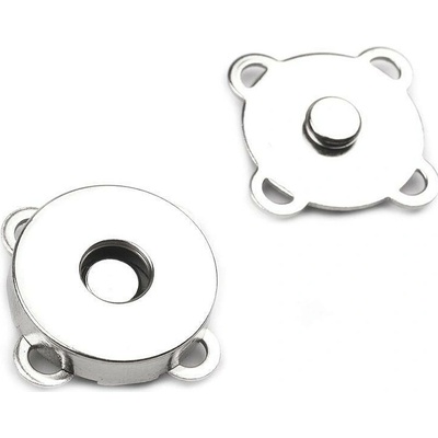 Magnetické zapínání na kabelky Ø18 mm Nikl – Zboží Mobilmania