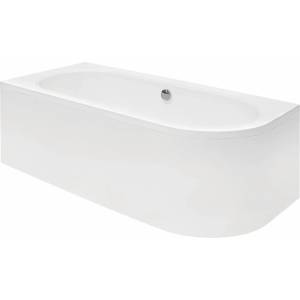 Besco Асиметрична вана Besco Avita 160x75 см, лъскаво бяла, с ляв монтаж (#WAV-160-NL)