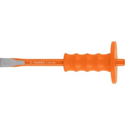 TRUPER - Sekáč plochý s ochranou C-3/4X10G: 1,9 x 25,4 cm (12275)
