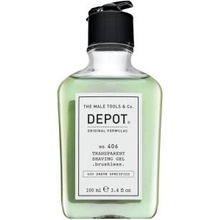 Depot No.406 Transparent Shaving Gel gel na holení 100 ml