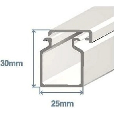 EFAPEL Кабелен канал 25х30 мм, бял (13010 cbr)