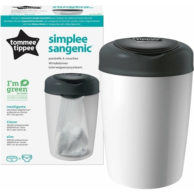 Tommee Tippee koš na pleny Sangenic Simplee Šedá
