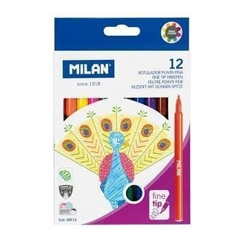 MILAN Флумастери MILAN Fine Tip 12 цв