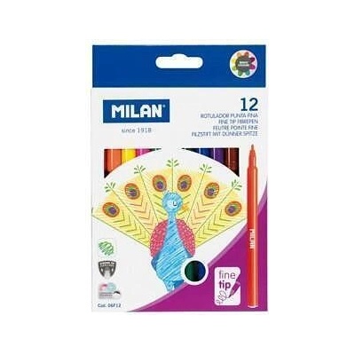 MILAN Флумастери MILAN Fine Tip 12 цв