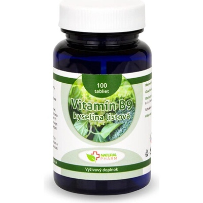 Natural Pharm Vitamín B9 Kyselina listovná 100 tabliet