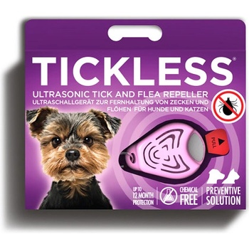 Tickless Pet ultrazvukový odpudzovač kliešťov a bĺch ružový