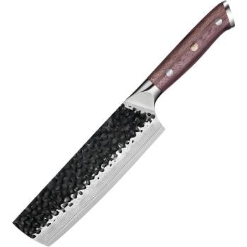 HARAHU Дамаски кухненски нож TE-37523 - Nakiri / Кафяв KP37523 (TE-37523)