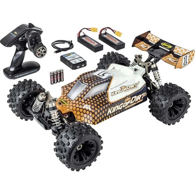 Carson Modellsport King of Dirt 2.0 oranžová čierna RC model auta elektrický buggy 100% RTR 2,4 GHz vr. akumulátoro 1:8