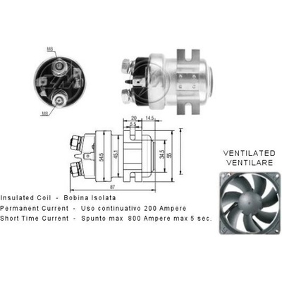 Spínač startéru Bosch 0001108078, 0333009004