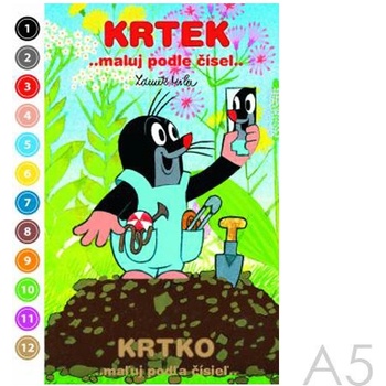 Maluj podle čísel Krtek A5