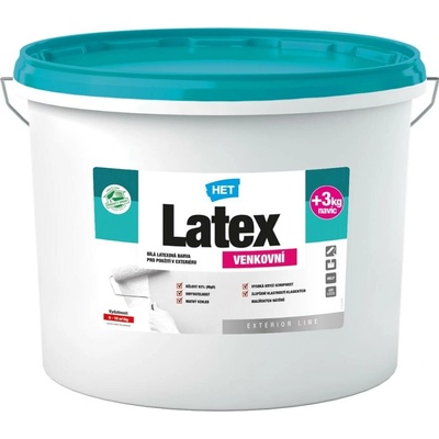 HET Latex venkovní 5 kg 0100 bílá