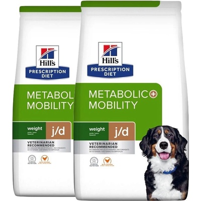 Hill's Hill s Prescription Diet Metabolic + Mobility Регулация на теглото за кучета 2 x 12 кг