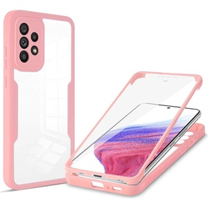 Techsuit Калъф за Samsung Galaxy A53 5G + Калъф - ColorVerse 360 Series - Розов