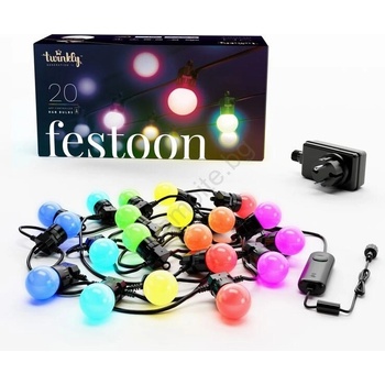 Twinkly TWF020STP-BEU - LED RGB Екстериорен декоративни лампички 20xLED 14 м IP44 Wi-Fi (TW0019)
