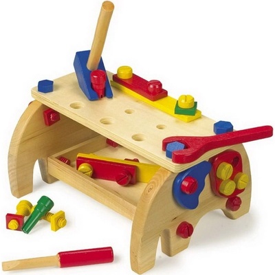 Small Foot dřevěný pracovní stůl s nářadím 30 x 20 cm