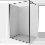 Mexen Kioto душен параван Walk-in 100 x 200 см, черна рамка 8 мм, черен - 800-100-101-70-70 (800-100-101-70-70)