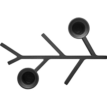 Eva Solo Twig Свещник, 18 см, черен (567320)