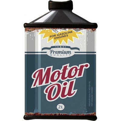 Kovová nástěnná cedule Motor Oil - 19*1*30 cm - Clayre & Eef
