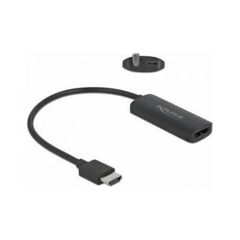 Delock Адаптер Delock 63206, HDMI-A / Мъжко - DisplayPort / Женско, 4K 60 Hz (До 3840 x 2160), Ок. 0.24 м, Черен, DELOCK-63206