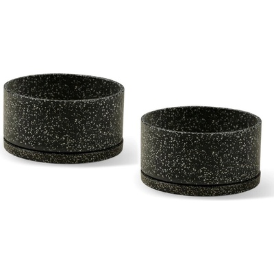 Bonami Комплект от две тъмно сиви саксии Terrazzo - Bonami Selection (TU45656)