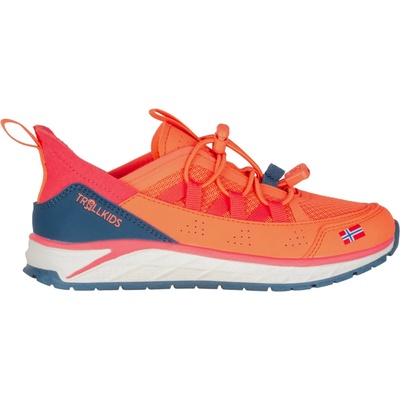 Trollkids Детски маратонки Trollkids Kid's Trondheim Sneaker - Mellow Peach / Madeira Blue / Watermelon - размер 31 (EU) (702-5144-0217)