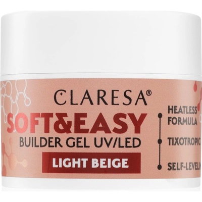 Claresa stavební gel na nehty LIGHT BEIGE 12 g