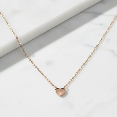 Presinsky Pozlátená strieborná retiazka rose gold srdce NOA88047
