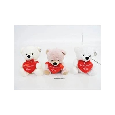 SUN-DAY Teddy Bear 3 colors I Love You 35cm 162069 mix price per 1 pc