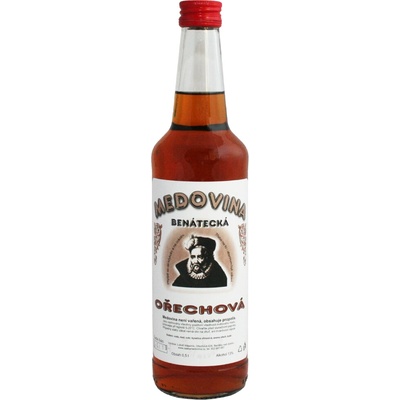 Benátecká Medovina Ořechová 13% 0,5 l