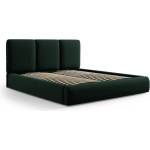Mazzini Sofa Тъмнозелено тапицирано кадифено двойно легло с място за съхранение с включена подматрачна рамка 160x200 cm Brody - Mazzini Beds (MAZ_BF160_2_F1_BRODY4)