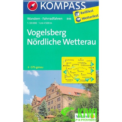 Vogelsberg Nordliche Wetterau 1:50 t. laminovaná