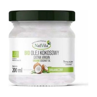 NatVita Bio Organic Extra Virgin Coconut Oil 200 ml