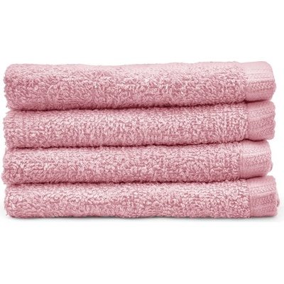 Catherine Lansfield Quick Dry ručník růžová 4 ks malý ručník 30 x 30 cm