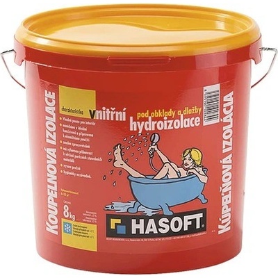Hydroizoláciea HASOFT Kúpeľňová izolácia vnútorná pod obklady a dlažby 8 kg