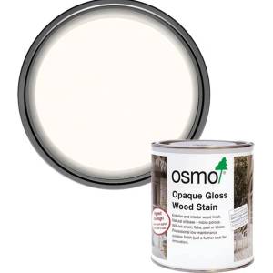 Osmo Opaque Gloss Wood Stain 2104 White - Плътно масло за дограми и врати 2.5л (4071)