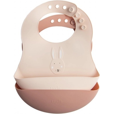 Silikonový bryndák 2pack Trixie Mrs. Rabbit