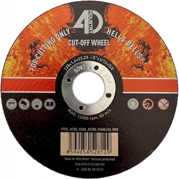 Hell Bells Řezný kotouč 125 x 1,6 x 22,2 mm HB12516