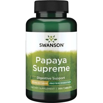 Swanson Papaya Supreme, 50 mg, 300 таблетки, Swanson (SW279)