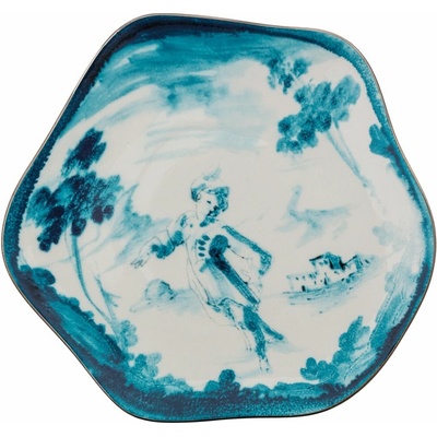 Seletti Dezertný tanier DIESEL CLASSICS ON ACID FIORENTINO 21 cm modrý porcelán