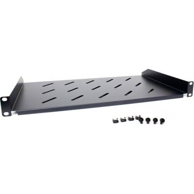 Getfort 19" 1U 270mm univerzální regálová police černá