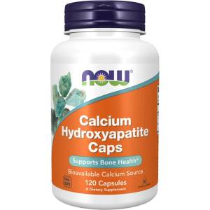 NOW NOW Calcium Hydroxyapatite, 120 Capsules - fitnesdobavki - 31,10 лв