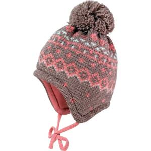 maximo Детска зимна шапка (beanie) maximo Kids' Mini Beanie Jacquard Norwegian Beanie - Brown Melange - размер 41-43 cm (904-5099-0111)
