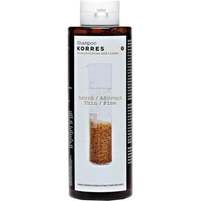 Korres Hair Rice proteins and Linden šampon pro jemné vlasy 250 ml