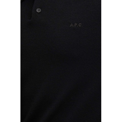 APC Вълнен пуловер A. P. C. polo jacob logo (WVAWM.H23324)