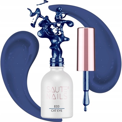 SAUTE NAILS Hybridní lak na nehty Cat Eye Effect E03 8ml