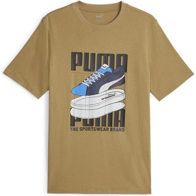 Puma pánské triko Graphic Sneaker Beige béžová