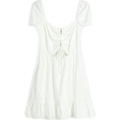Bershka Лятна рокля бяло, размер XS