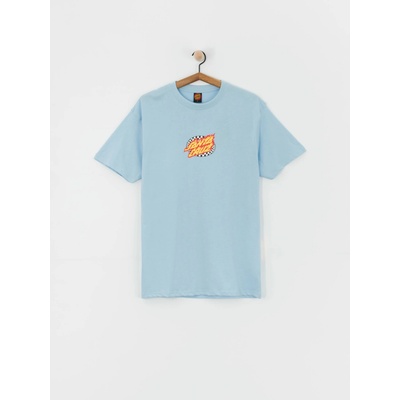 Santa Cruz Oval Check Flame Front (crystal blue