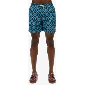 Superdry Бански гащета Superdry Tile Print 16´´ swimming shorts - Blue (Talavera Tile Blue)
